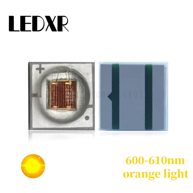 XPE3535 고출력 질화알루미늄 세라믹 패키지, 600nm 오렌지 조명 조경 조명 고휘도 3W LED 램프 비즈